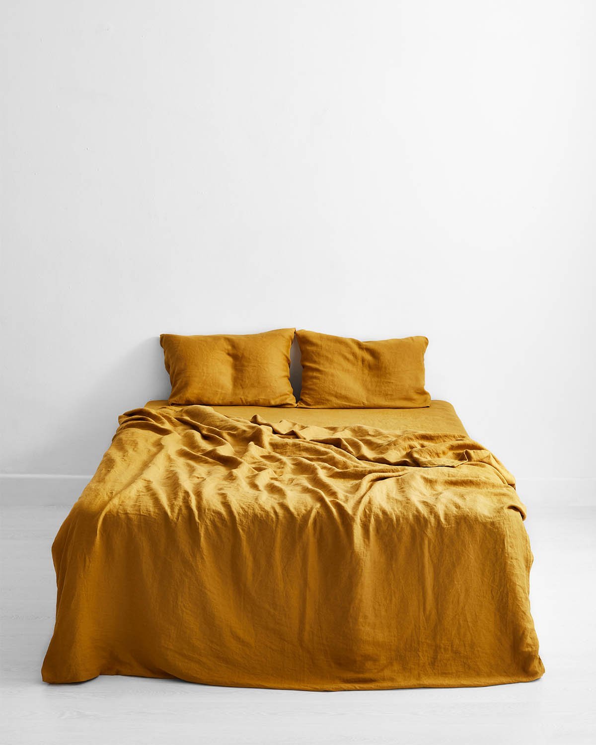 Turmeric 100% Flax Linen Bedding Set